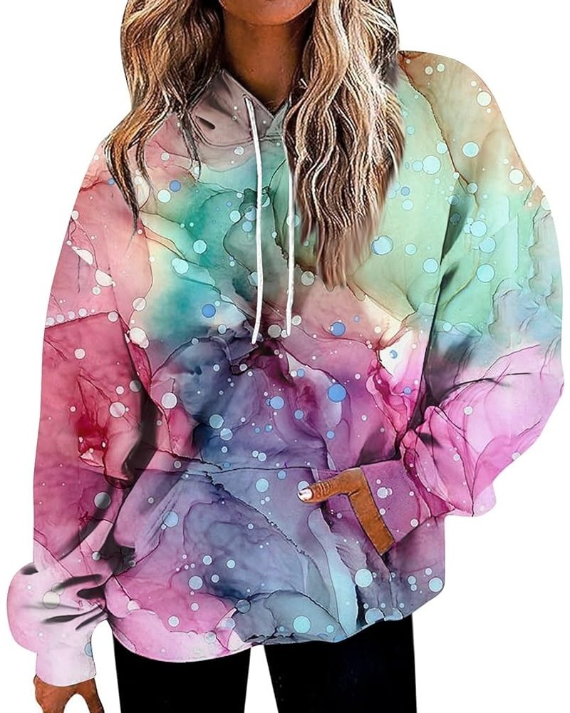 ADHOWBEW Y2k Hoodie Women 2023 Lightweight Cute Long Sleeve Graphic Sweaters Sweatshirt Loose Fit C-light Purple $9.45 Jackets