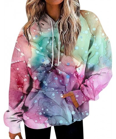 ADHOWBEW Y2k Hoodie Women 2023 Lightweight Cute Long Sleeve Graphic Sweaters Sweatshirt Loose Fit C-light Purple $9.45 Jackets