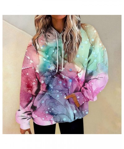 ADHOWBEW Y2k Hoodie Women 2023 Lightweight Cute Long Sleeve Graphic Sweaters Sweatshirt Loose Fit C-light Purple $9.45 Jackets