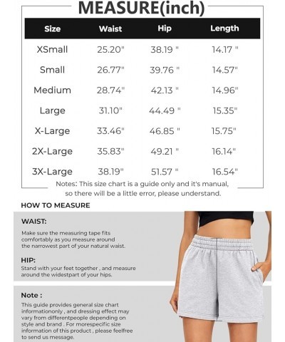 Women's Shorts Casual Summer Drawstring Comfy Elastic High Waist Running Shorts with Pockets Khaki $10.79 Activewear