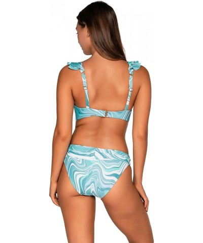 Willa Wireless Women's Swimsuit Bralette Bikini Top with Removable Cups Moontide $32.37 Swimsuits