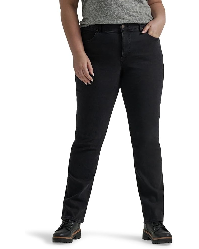 Women's Plus Size Ultra Lux Comfort with Flex Motion Straight Leg Jean Midnight Bloom $20.39 Jeans