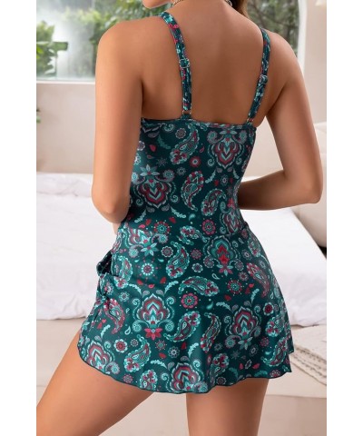 One Piece Swimdress Swimsuits for Women Tummy Control Swim Dresses Skirt Bathing Suit Deep Green, Floral Printed $19.36 Swims...