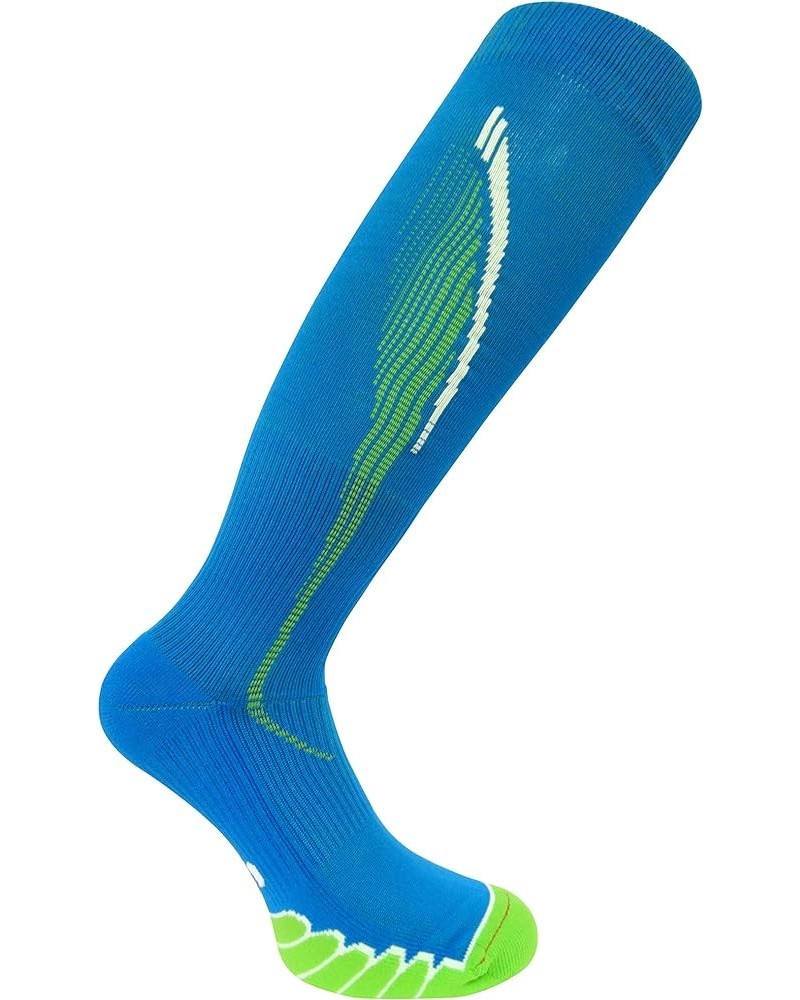 Eurosock, Perform Better and Recover Faster with Patented Recovery Graduated Compression OTC Socks- EU-0416 Turquoise/Green $...