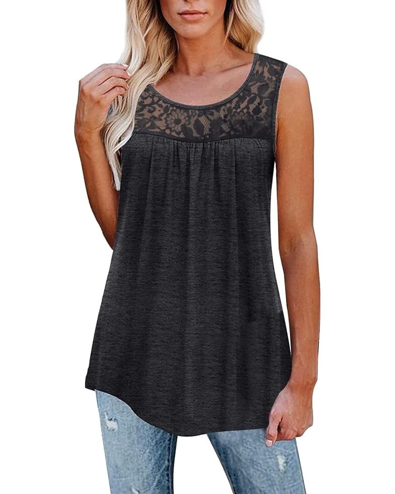 Womens U Neck Sleeveless Vest Rib Knit Base Cami Tank Tops Casual Summer Workout T-Shirt Basic Slim Fit Tee Shirt Blouse X1-g...