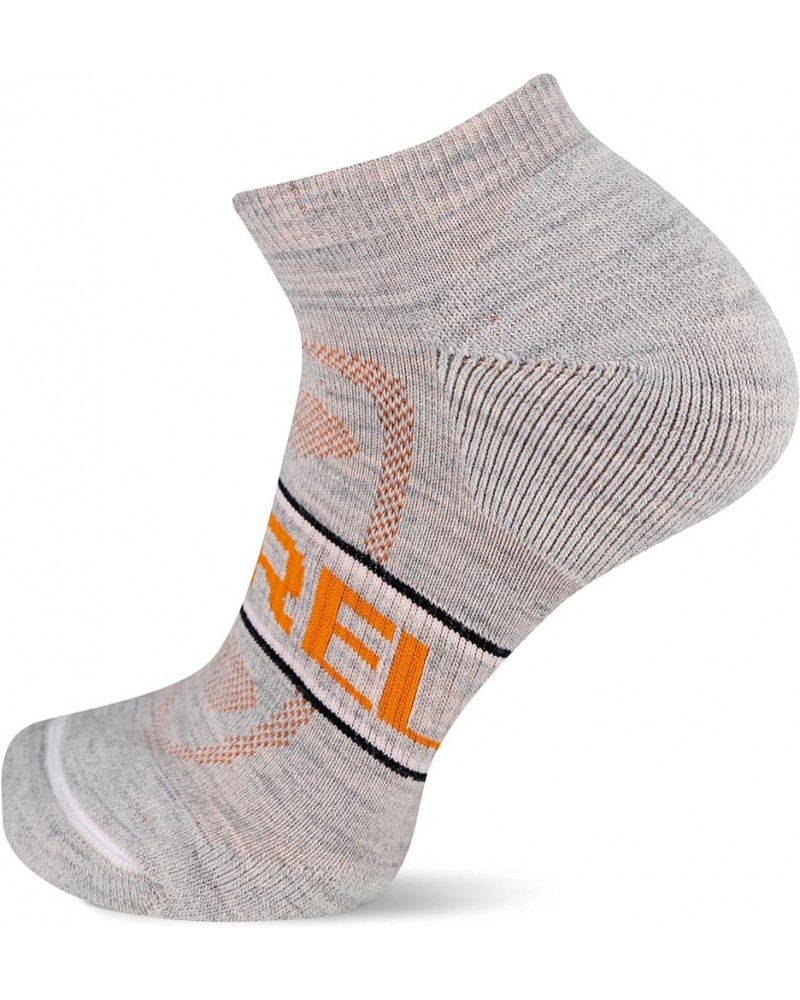 Men's and Women's Zoned Cushioned Wool Hiking Low Cut Socks-1 Pair Pack-Breathable Arch Support Gray $11.85 Activewear