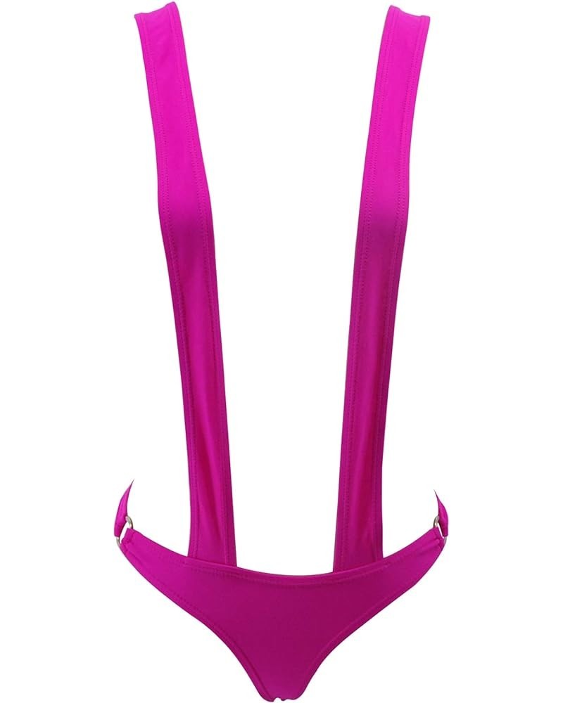 Sling Bikini Extreme Micro Bikinis G String Thong Mini Exotic Tanning Bathing Suit 1876-fushia $12.50 Swimsuits