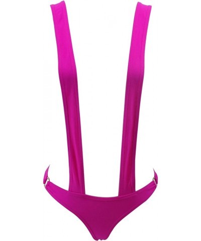 Sling Bikini Extreme Micro Bikinis G String Thong Mini Exotic Tanning Bathing Suit 1876-fushia $12.50 Swimsuits