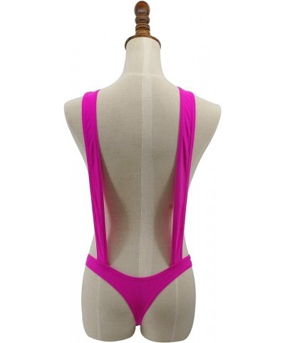 Sling Bikini Extreme Micro Bikinis G String Thong Mini Exotic Tanning Bathing Suit 1876-fushia $12.50 Swimsuits