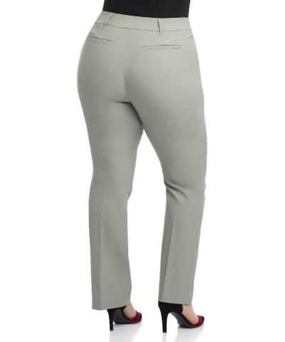 Curvy Woman Ease into Comfort Barely Bootcut Plus Size Pant (20W, Silver) $31.89 Pants