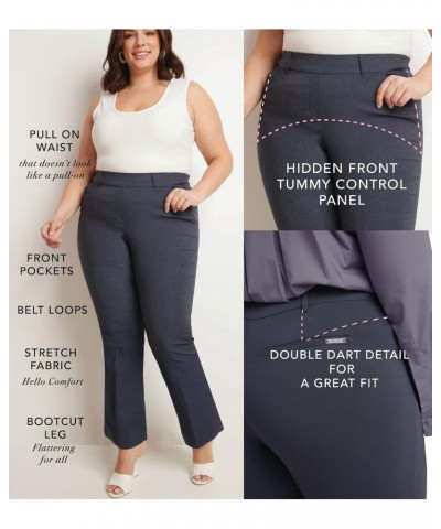 Curvy Woman Ease into Comfort Barely Bootcut Plus Size Pant (20W, Silver) $31.89 Pants