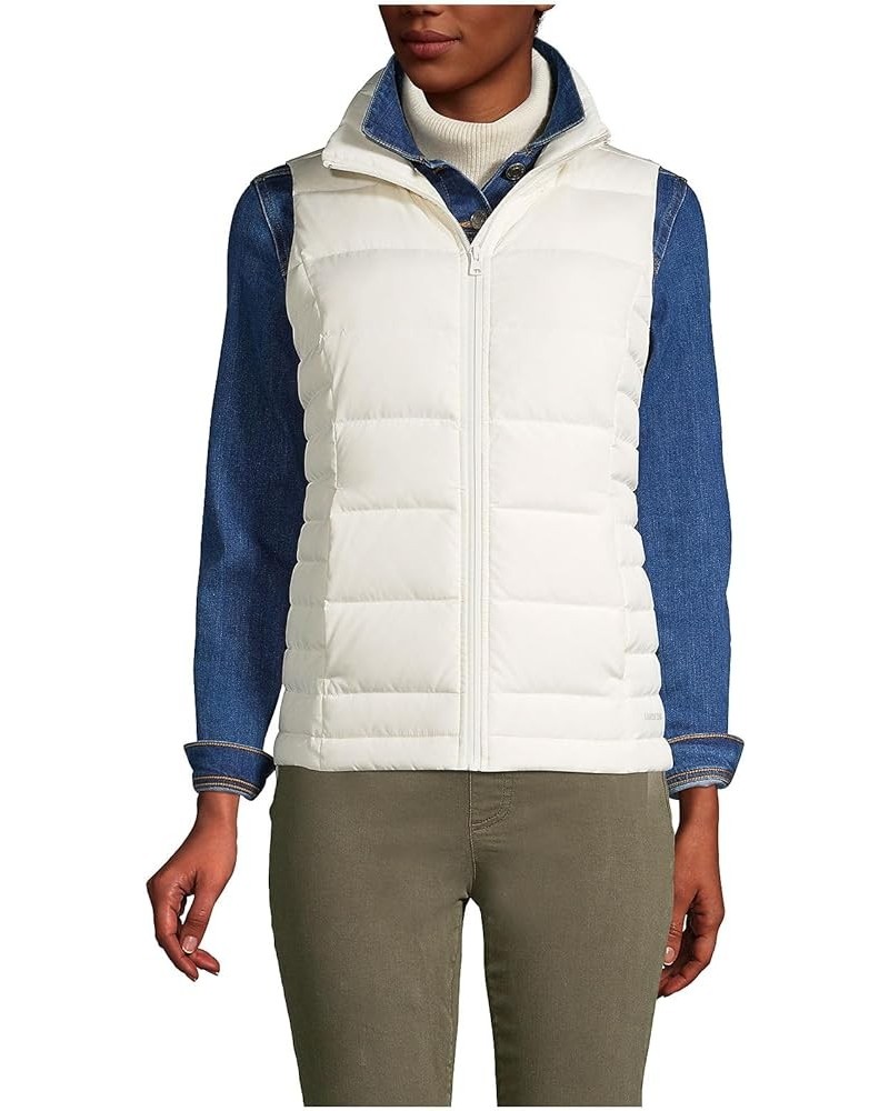 Women's Puffer Vest Lightweight Padded Outerwear Ivory $25.36 Vests