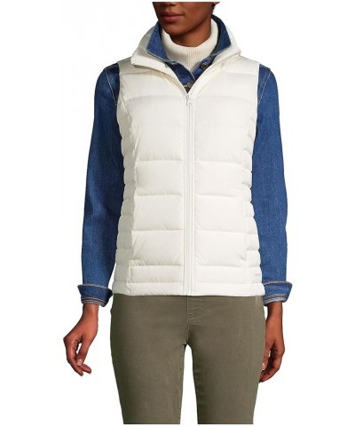 Women's Puffer Vest Lightweight Padded Outerwear Ivory $25.36 Vests