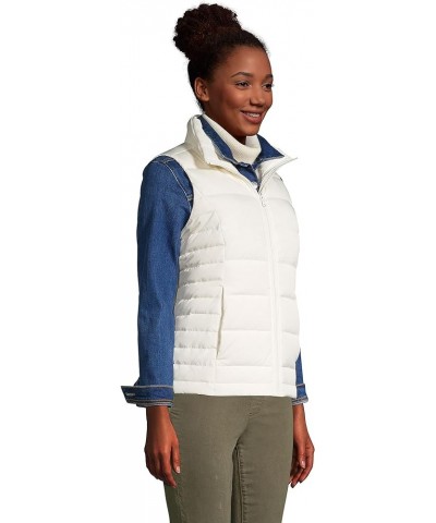 Women's Puffer Vest Lightweight Padded Outerwear Ivory $25.36 Vests