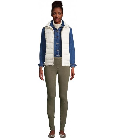 Women's Puffer Vest Lightweight Padded Outerwear Ivory $25.36 Vests