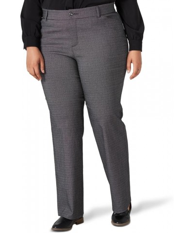 Women's Plus Size Ultra Lux Comfort with Flex Motion Trouser Pant Rockhill Plaid $10.60 Shoes