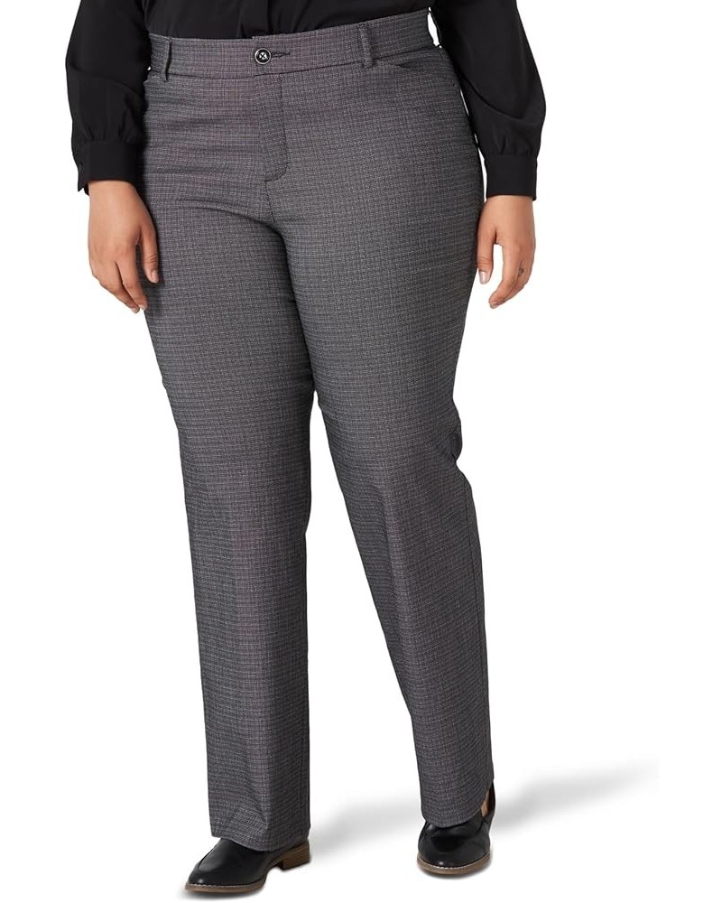 Women's Plus Size Ultra Lux Comfort with Flex Motion Trouser Pant Rockhill Plaid $10.60 Shoes