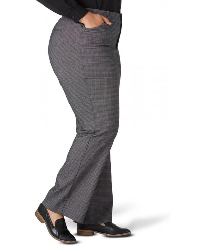 Women's Plus Size Ultra Lux Comfort with Flex Motion Trouser Pant Rockhill Plaid $10.60 Shoes