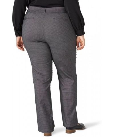 Women's Plus Size Ultra Lux Comfort with Flex Motion Trouser Pant Rockhill Plaid $10.60 Shoes