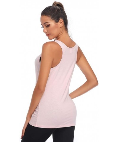 Tank Tops for Women-Womens Funny Saying Fitness Workout Racerback Tank Tops Sleeveless Shirts Lightpink/B $10.80 Activewear