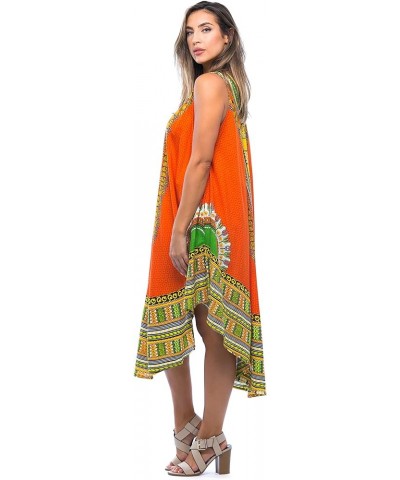 Sleeveless Umbrella Dress Orange $10.50 Dresses