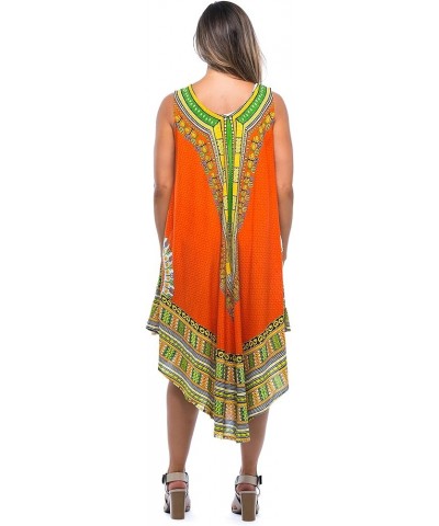 Sleeveless Umbrella Dress Orange $10.50 Dresses