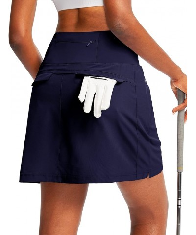 Golf Skorts Skirts for Women with 5 Pockets Women's High Waisted Lightweight Athletic Skirt for Tennis Running Navy $20.51 Sk...