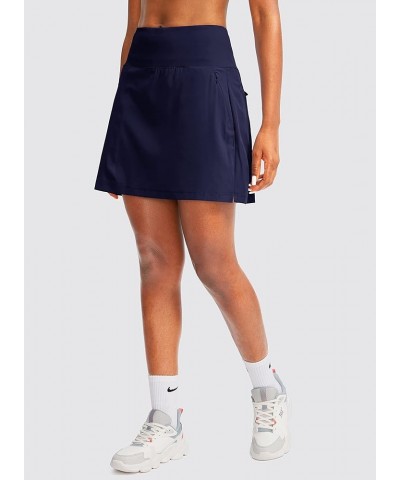 Golf Skorts Skirts for Women with 5 Pockets Women's High Waisted Lightweight Athletic Skirt for Tennis Running Navy $20.51 Sk...