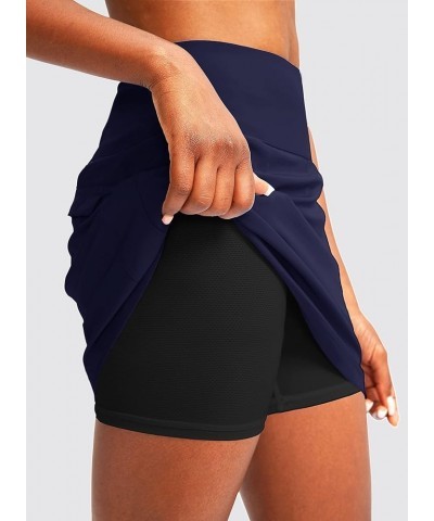 Golf Skorts Skirts for Women with 5 Pockets Women's High Waisted Lightweight Athletic Skirt for Tennis Running Navy $20.51 Sk...