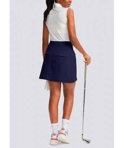 Golf Skorts Skirts for Women with 5 Pockets Women's High Waisted Lightweight Athletic Skirt for Tennis Running Navy $20.51 Sk...