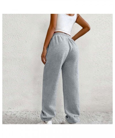 Crossover High Waisted Sweatpants for Women Asymmetrical Cross V Waist Pants Baggy Lounge Running Jogger with Pocket Gray $11...