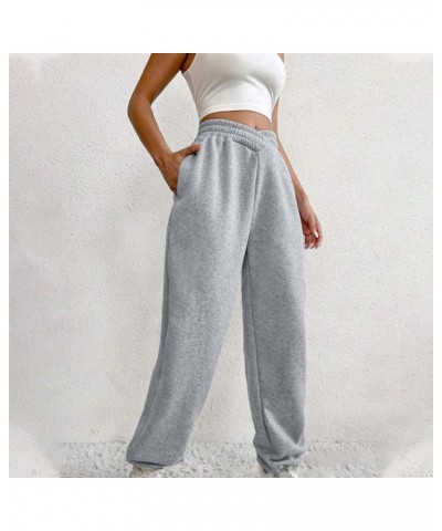 Crossover High Waisted Sweatpants for Women Asymmetrical Cross V Waist Pants Baggy Lounge Running Jogger with Pocket Gray $11...