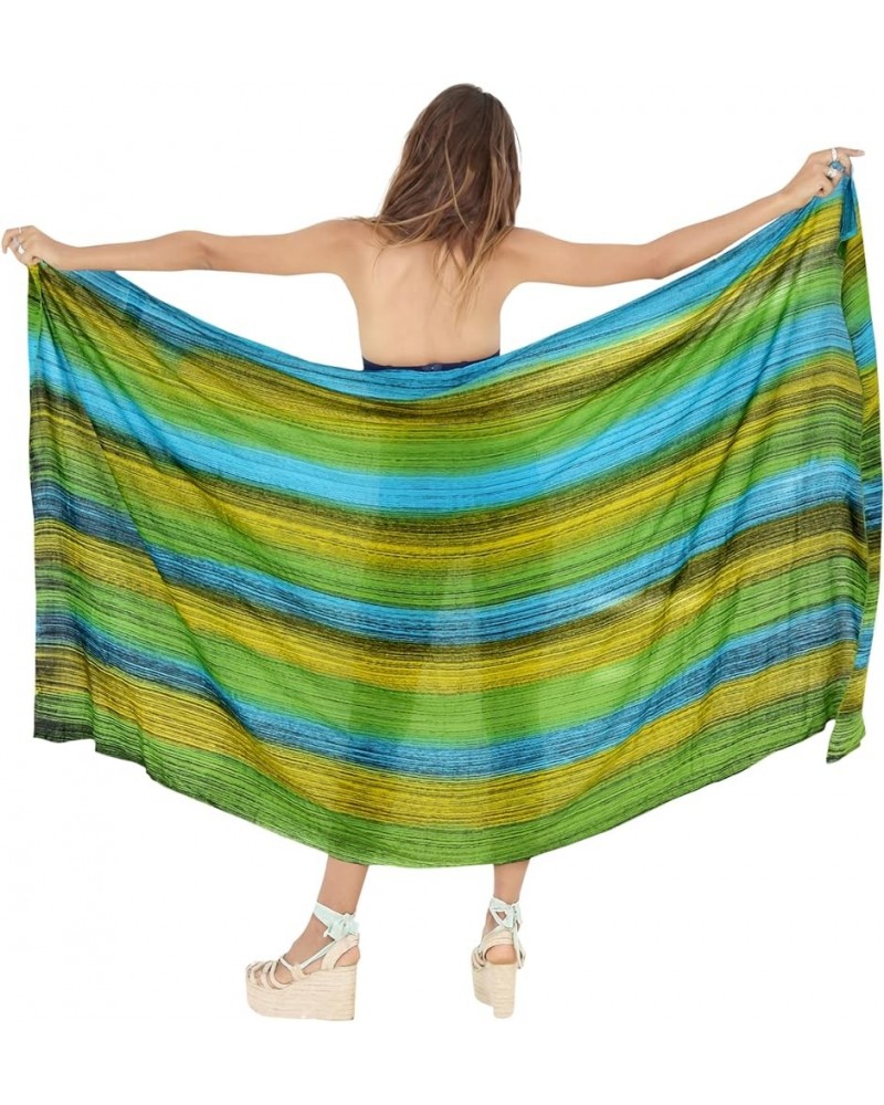 Women's Swim Wrap Vacation Pareos Long Beachwear Swimsuit Beach Skirt Sarong Swimwear Cover Up Beachdress for Women Stripes, ...