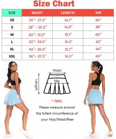 Women Pleated Active Athletic Skorts with Hidden Pocket Tennis Golf Fitness Skirts Built in Shorts Black $13.10 Skirts