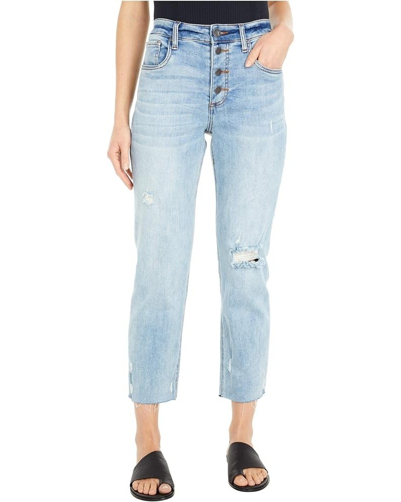 Rachael High-Rise Fab Ab Mom Jeans Enticing Wash $37.38 Jeans