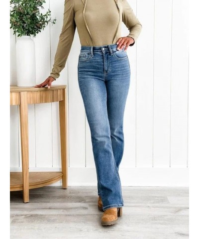 Holy Grail Tummy Control Bootcut Jeans,Women's Holy Grail Bootcut Jeans Stretchy Tummy Control High Waisted Jeans Petite Medi...