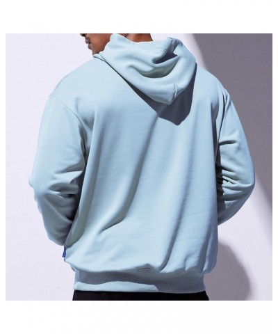 Unisexs Letter Graphic Print Hoodie Sweatshirt with Pocket Cotton Lightweight Hooded Sweatshirts for Men Women Light Blue $18...