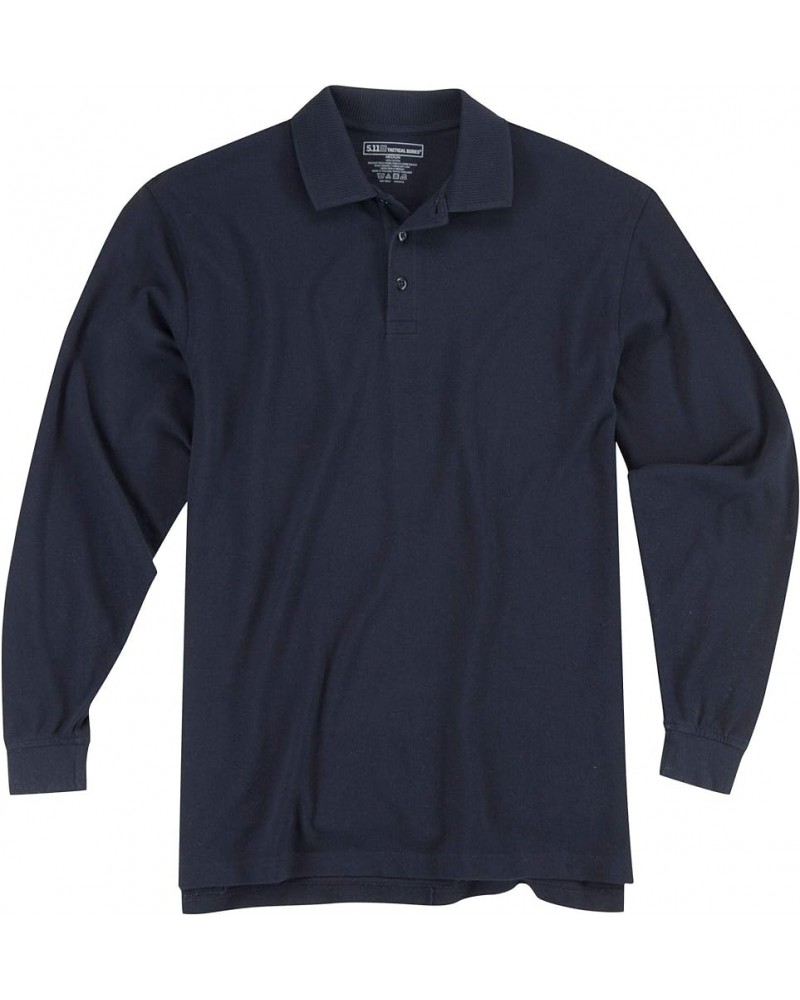 Tactical Men's Professional Long Sleeve Polo Shirt, 100% Treated Cotton, Style 42056T Dark Navy $32.13 Shirts