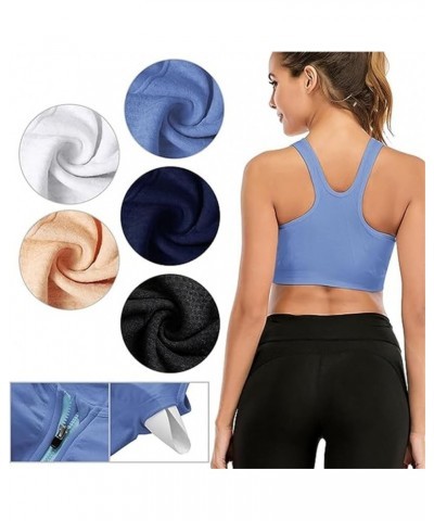 Lymphvity Detoxification and Shaping & Powerful Lifting Bra,Women's Zip Front Sports Bra C-3pcs $9.66 Lingerie