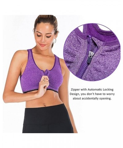 Lymphvity Detoxification and Shaping & Powerful Lifting Bra,Women's Zip Front Sports Bra C-3pcs $9.66 Lingerie