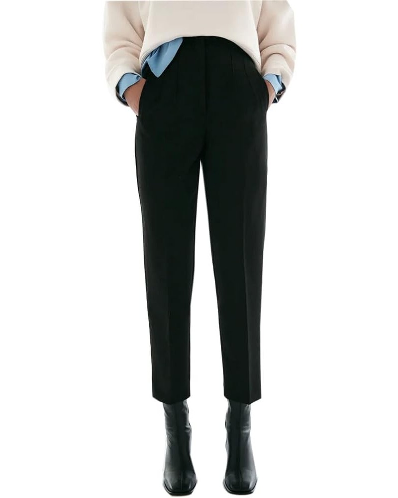 High Waist Dress Pant for Women Business Trousers Work Office Pants with Pockets Black $21.38 Pants