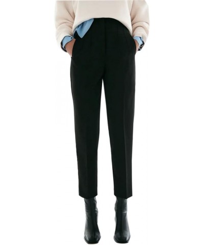 High Waist Dress Pant for Women Business Trousers Work Office Pants with Pockets Black $21.38 Pants