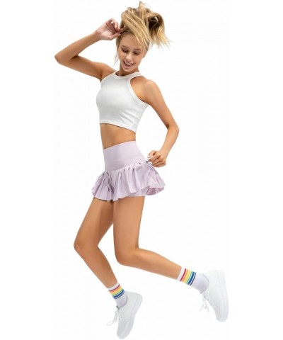 Women Tennis Skirt Pleated Golf Skirts with Pockets Workout Sports Running Athletic Skort Mini Pink $12.07 Skorts