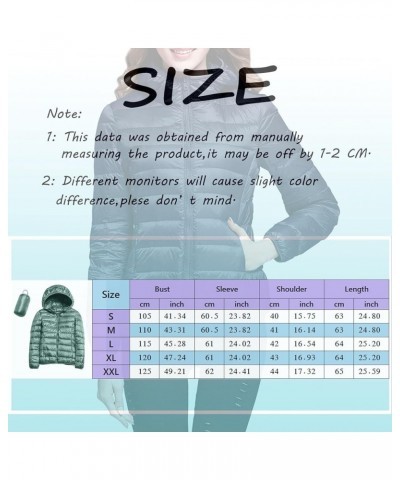 Women's Hooded Packable Puffer Jackets Winter Lightweight Warm Down Coats Trendy Slim Fit Windproof Duck Down Outwear 01-blac...