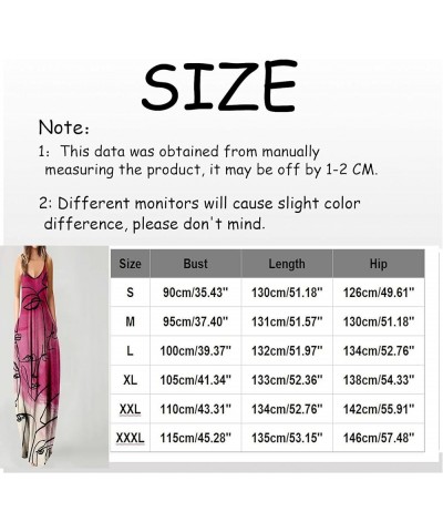 Women's Dresses 2022 Tie Dyed Print Drawstring Gradient Rendering Sling Long Dress Casual Summer Outfits Black $6.40 Dresses