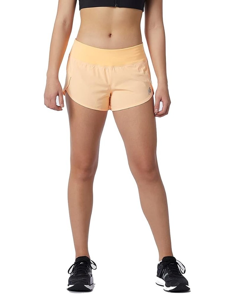 Women's Impact Run 3 Inch Short 20 Light Mango $19.55 Shorts