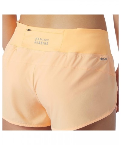 Women's Impact Run 3 Inch Short 20 Light Mango $19.55 Shorts