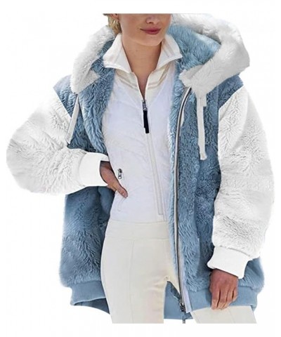Womens Winter Coats 2024 Winter Warm Plus Size Sharpa Jacket Fleece Jackets Hooded Parka Faux Suede Thick Fuzzy Outerwear 11-...