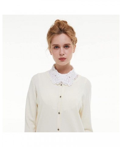 Fake Collar Lace Detachable Dickey Collar Blouse Half Shirts Faux False Collar Style 2,white $7.50 Tops