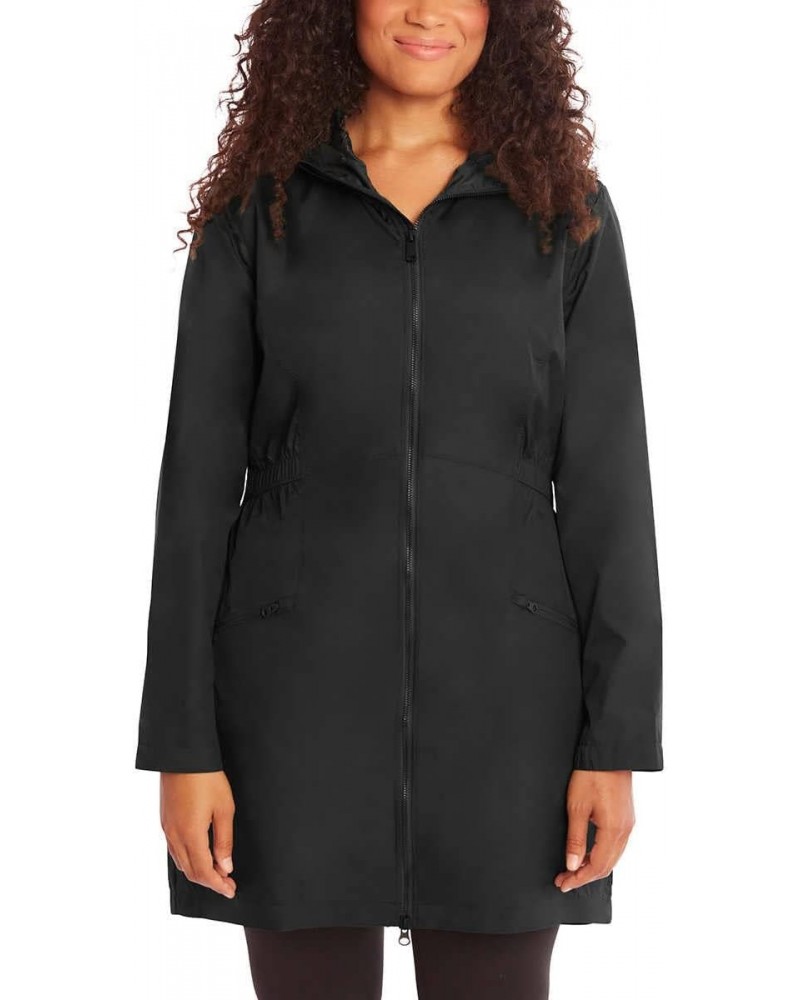 Ladies' Hooded Lightweight Jacket Pıck (Black, Large) $15.93 Jackets